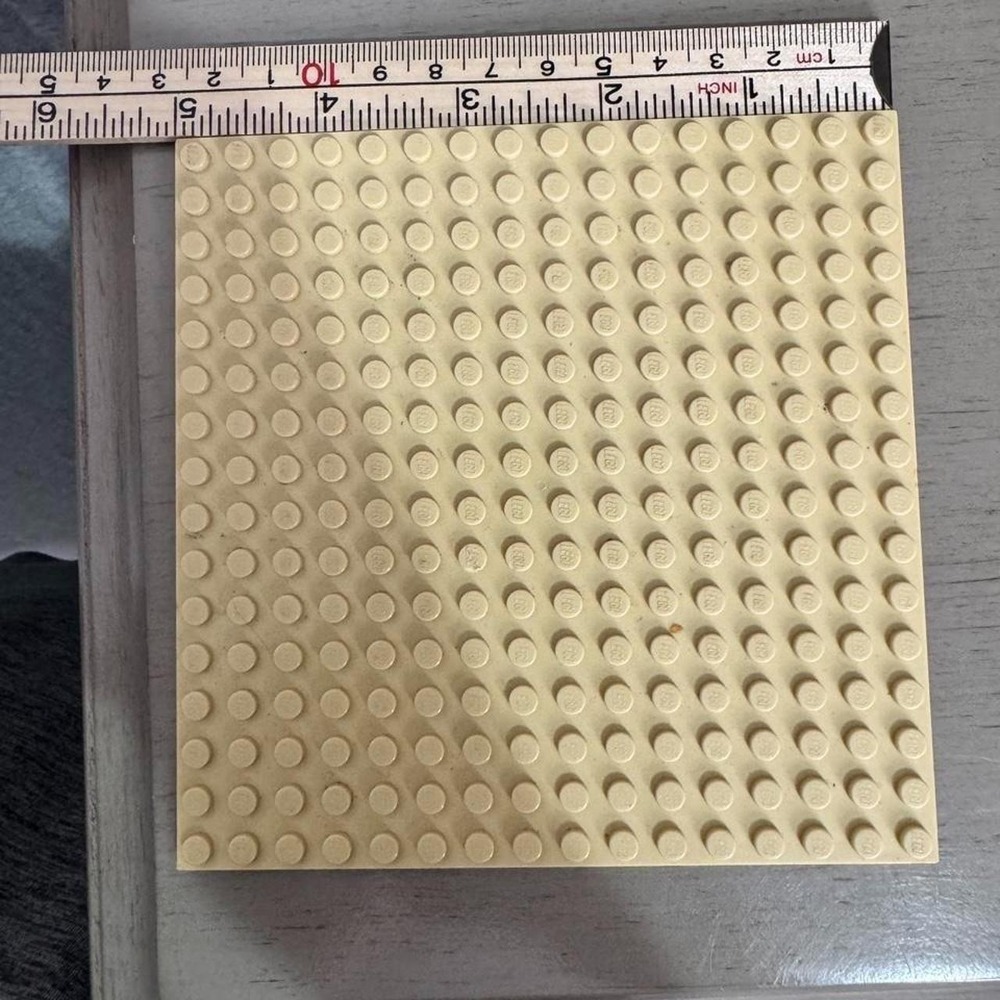 Genuine LEGO Khaki Beige Plate 16x16 Stud Baseplate Part 91405 5x5 Building